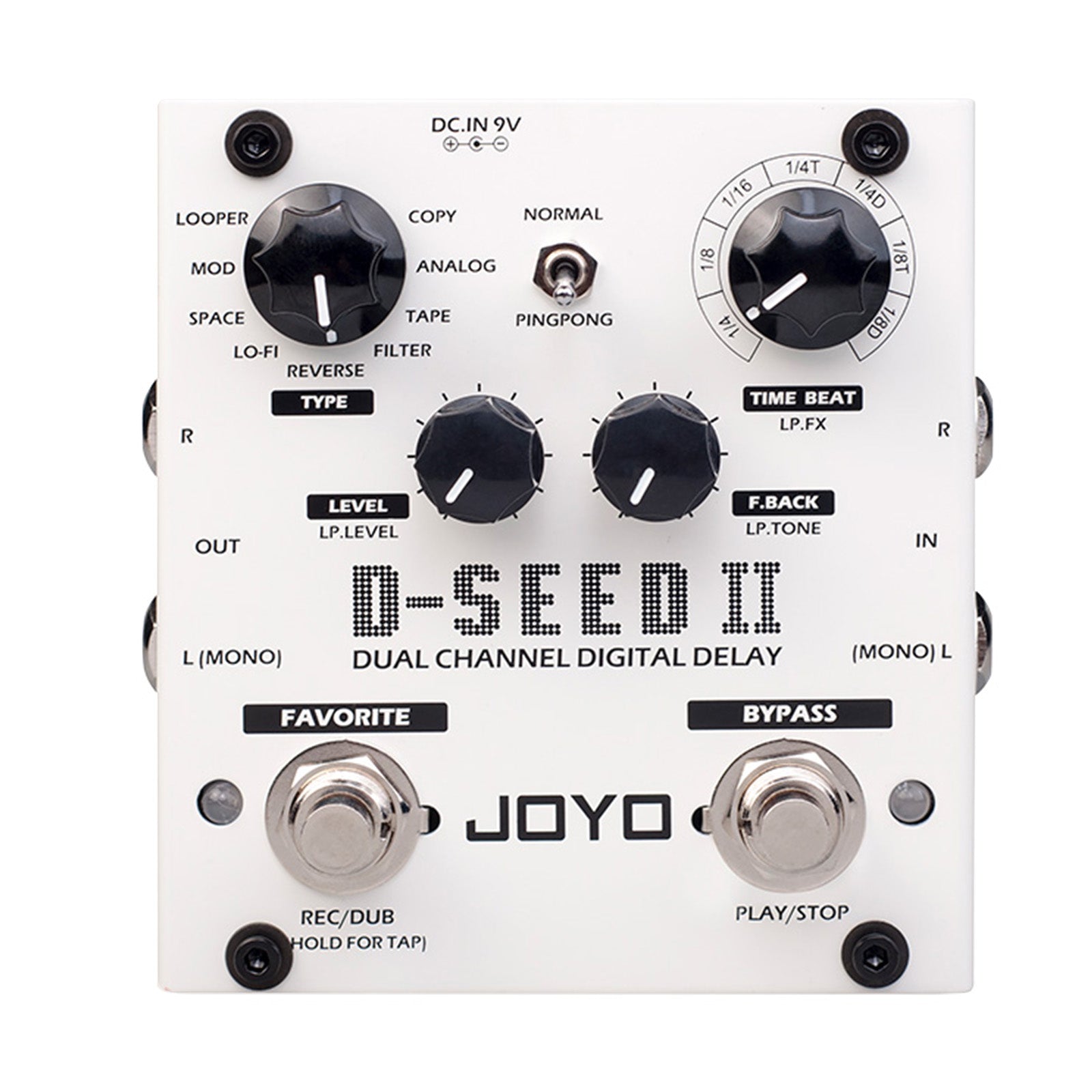 Joyo d-seed デジタル エレキギター ステレオ ディレイ エフェクト