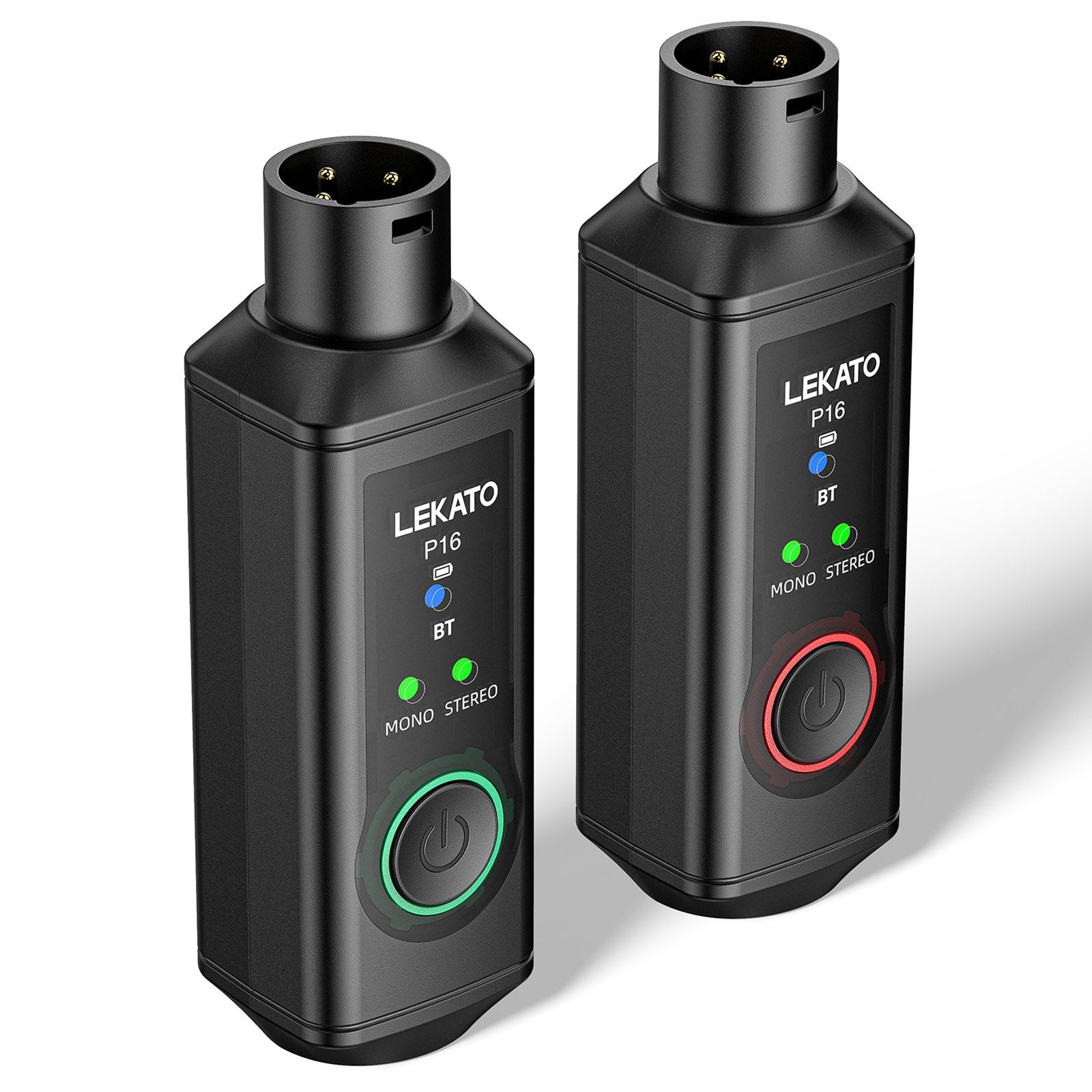 LEKATO P16 Récepteur Bluetooth XLR, Audio Mono/stéréo, autonomie 15 h LEKATO P16 Récepteur Bluetooth XLR, Audio Mono/stéréo, autonomie 15 h