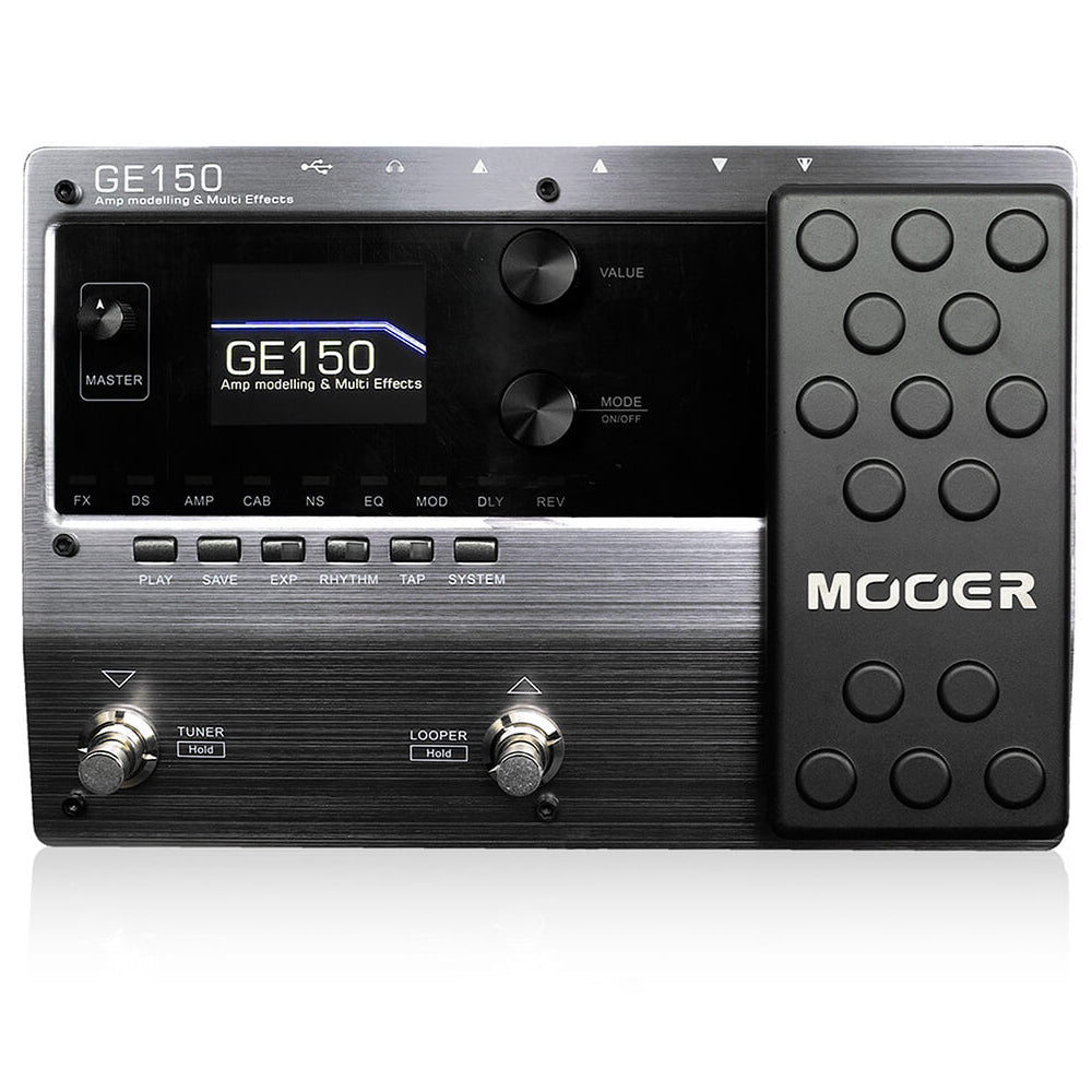 Mooer GE-150 Amp Modeling & Multi Effect Processor IR Looper Drums ...