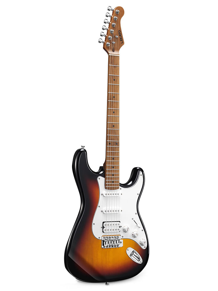 LEKATO ST-01 Sunburst Electric Guitar 39 Inch HSS Guitar