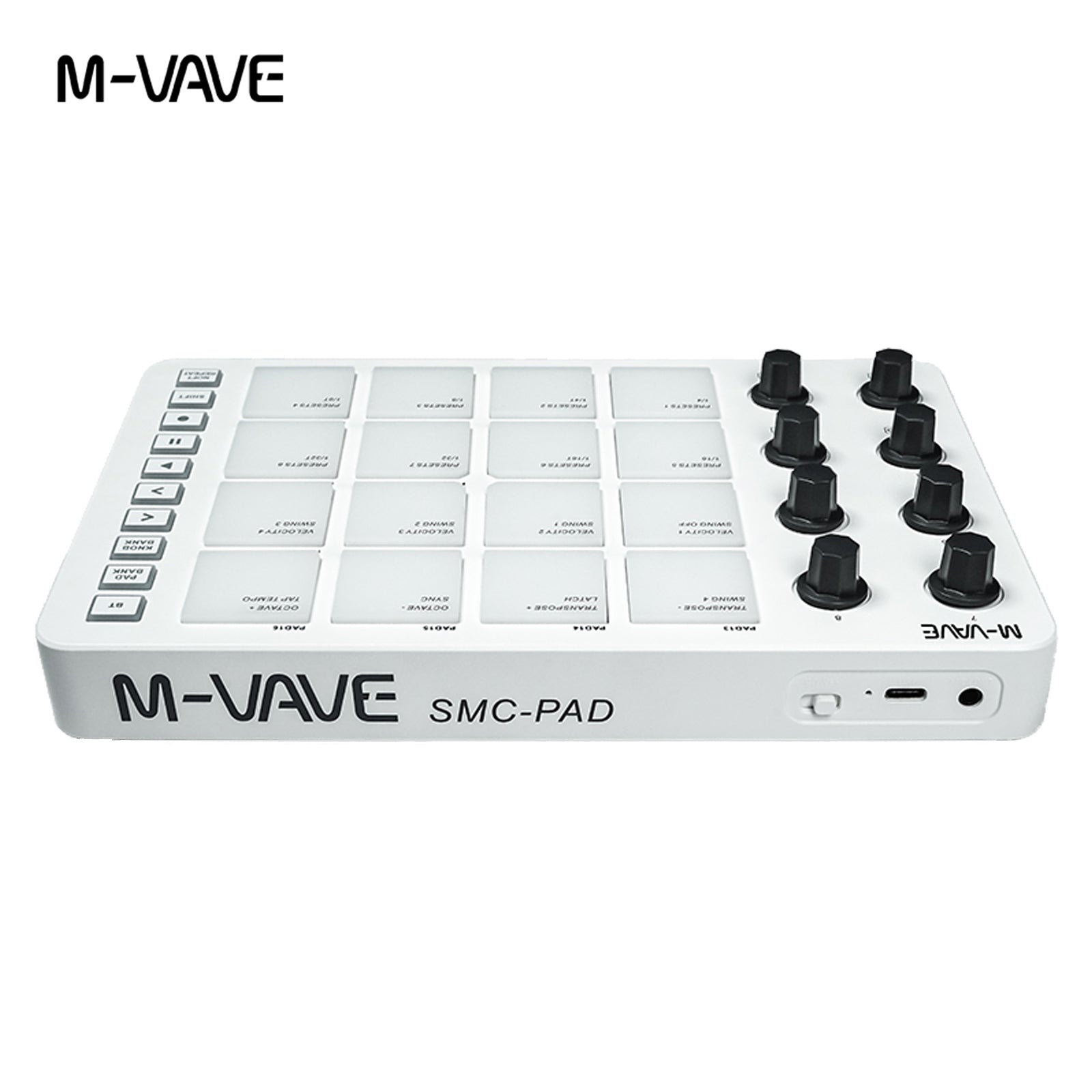 M-VAVE SMC-PAD Wireless MIDI Controller Pads 16 RGB Pads