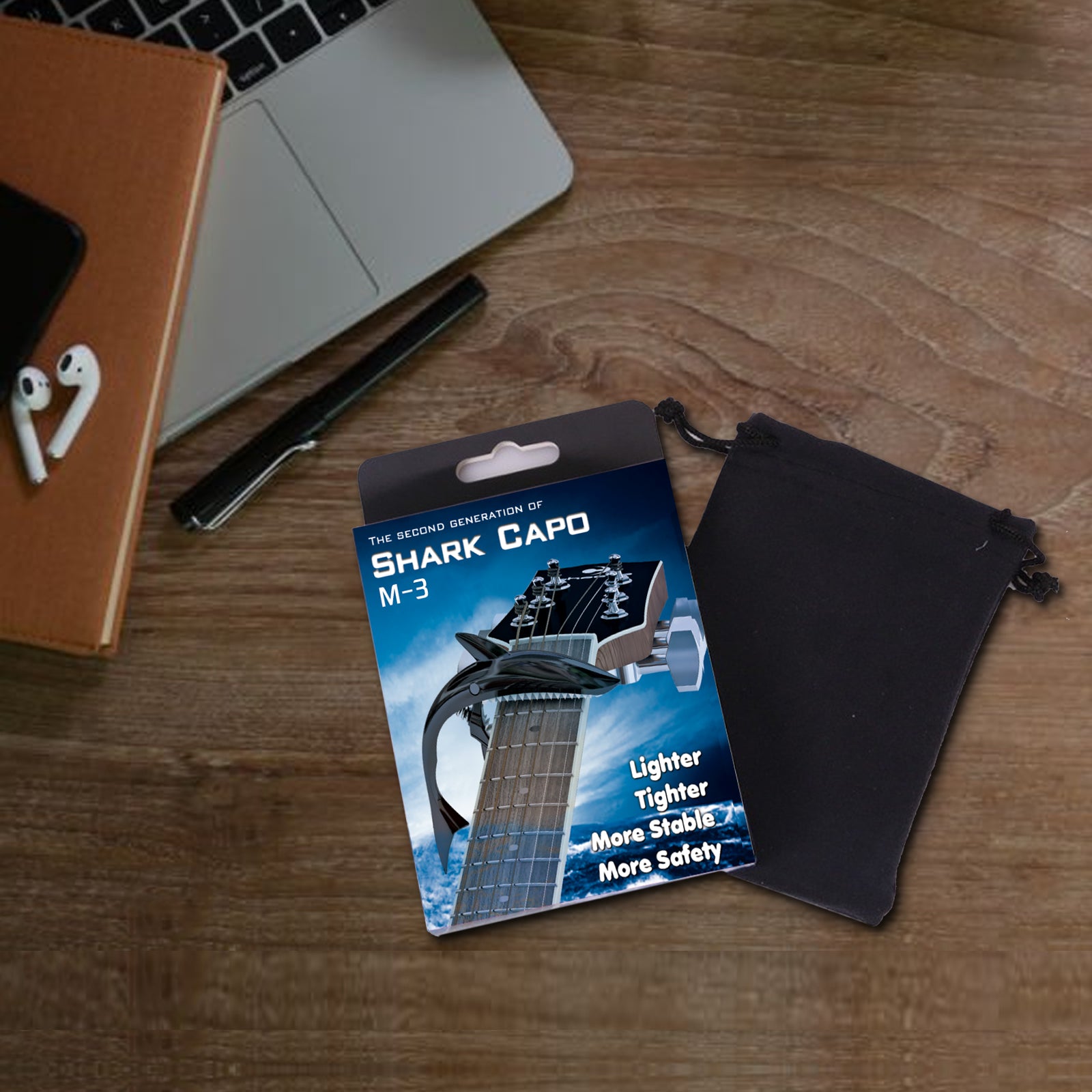 M-3 Shark Guitar Capo Zinc Alloy Practice Tools