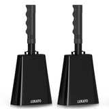 LEKATO 10" Cow Bell Cowbell For Football Games Party Concert Graduations School