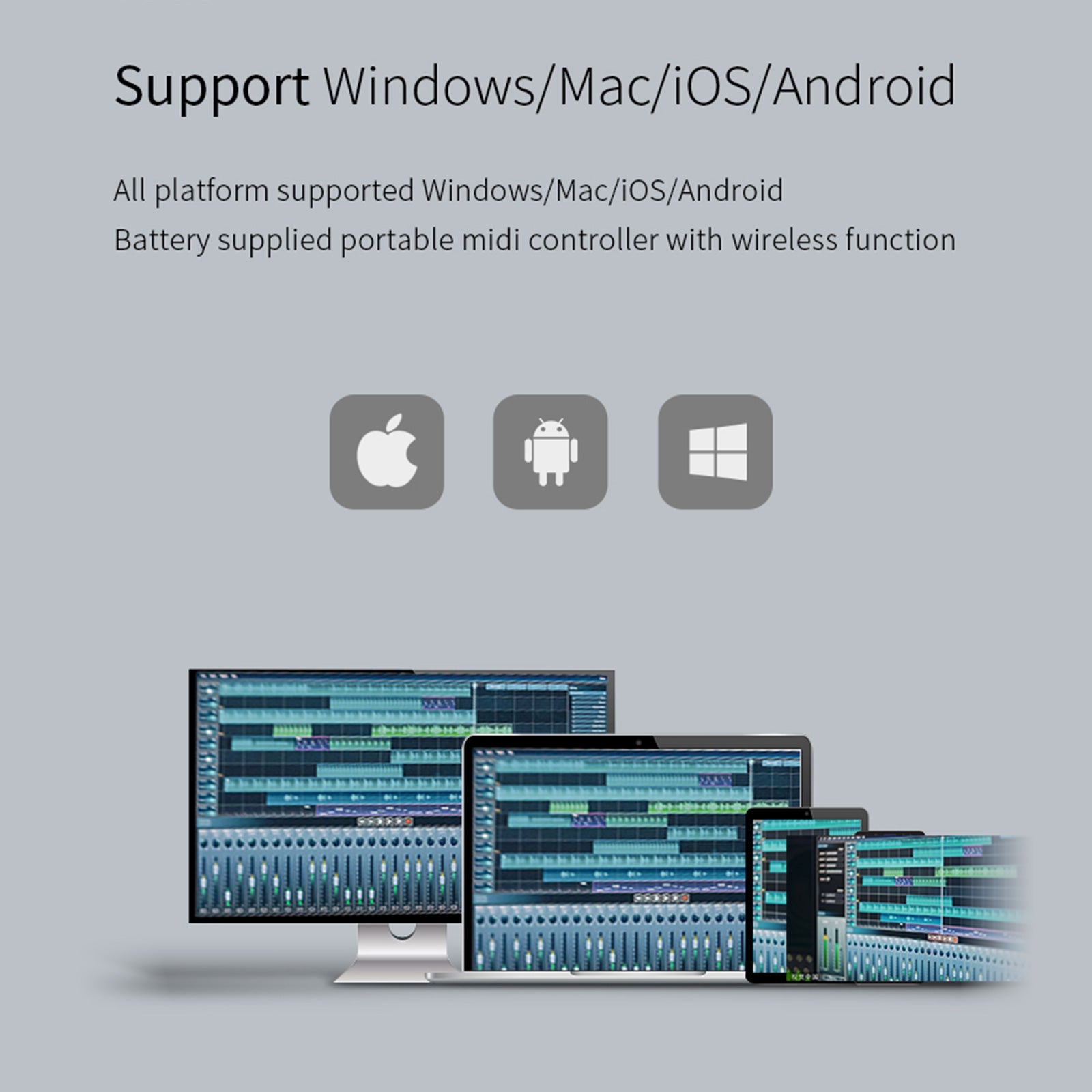 M-VAVE SMC-Mixer Wireless MIDI Controller Mixing Console