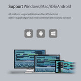 M-VAVE SMC-Mixer Wireless MIDI Controller Mixing Console