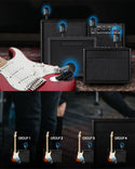 LEKATO JW-06 5.8GHz Wireless Guitar System with Charging Box