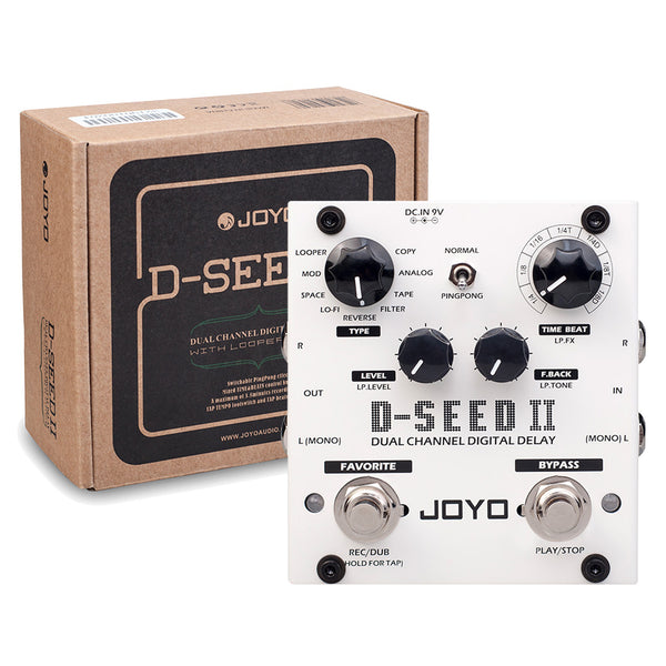 Joyo d-seed デジタル エレキギター ステレオ ディレイ エフェクト
