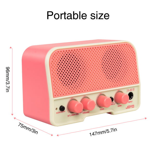 JOYO 5W Mini Rechargeable Practice Guitar Amplifier with Two Tone Bluetooth - LEKATO-Best Music Gears And Pro Audio
