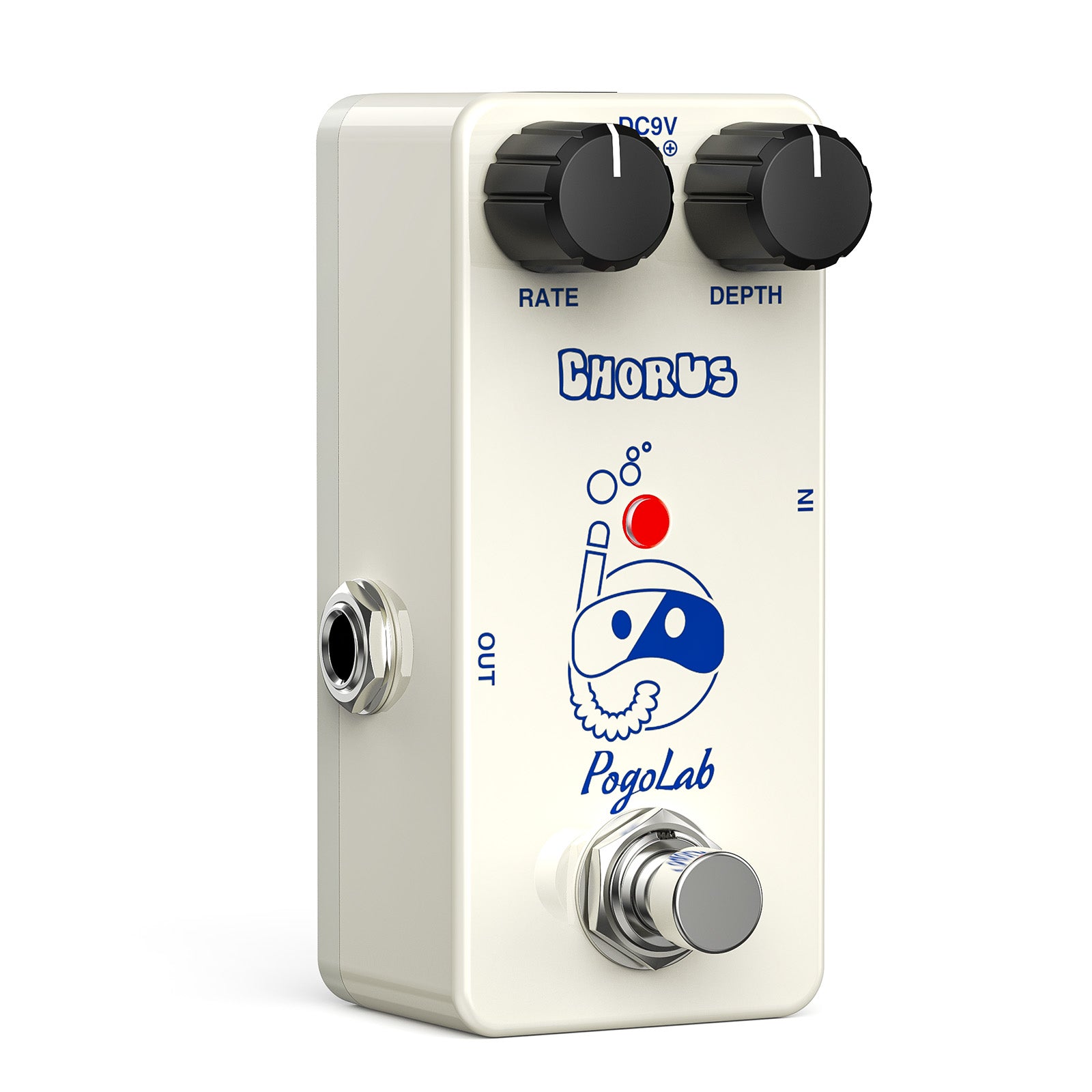 POGOLAB Chorus Guitar Effect Pedal 9V DC LED Light True Bypass Full Metal Shell - LEKATO-Best Music Gears And Pro Audio