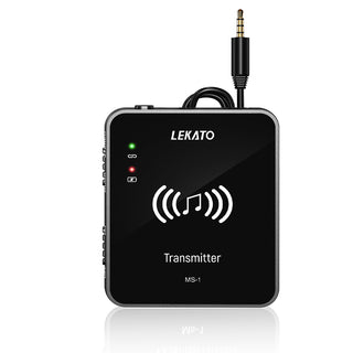 買う 黒の送信機-受信機なし-1-個-usb-ケーブル-オーディオケーブル LEKATO MS-1 ワイヤレス インイヤー モニター システム トランスミッター レシーバー (カートに追加して今すぐ $12 の追加クーポンを入手)