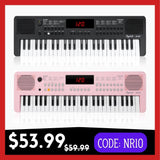 POGOLAB K140 49 Keys Mini Keyboard Piano 300 Rhythm