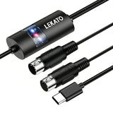 LEKATO UM-19 MIDI to Type-C MIDI Interface 6.5Ft