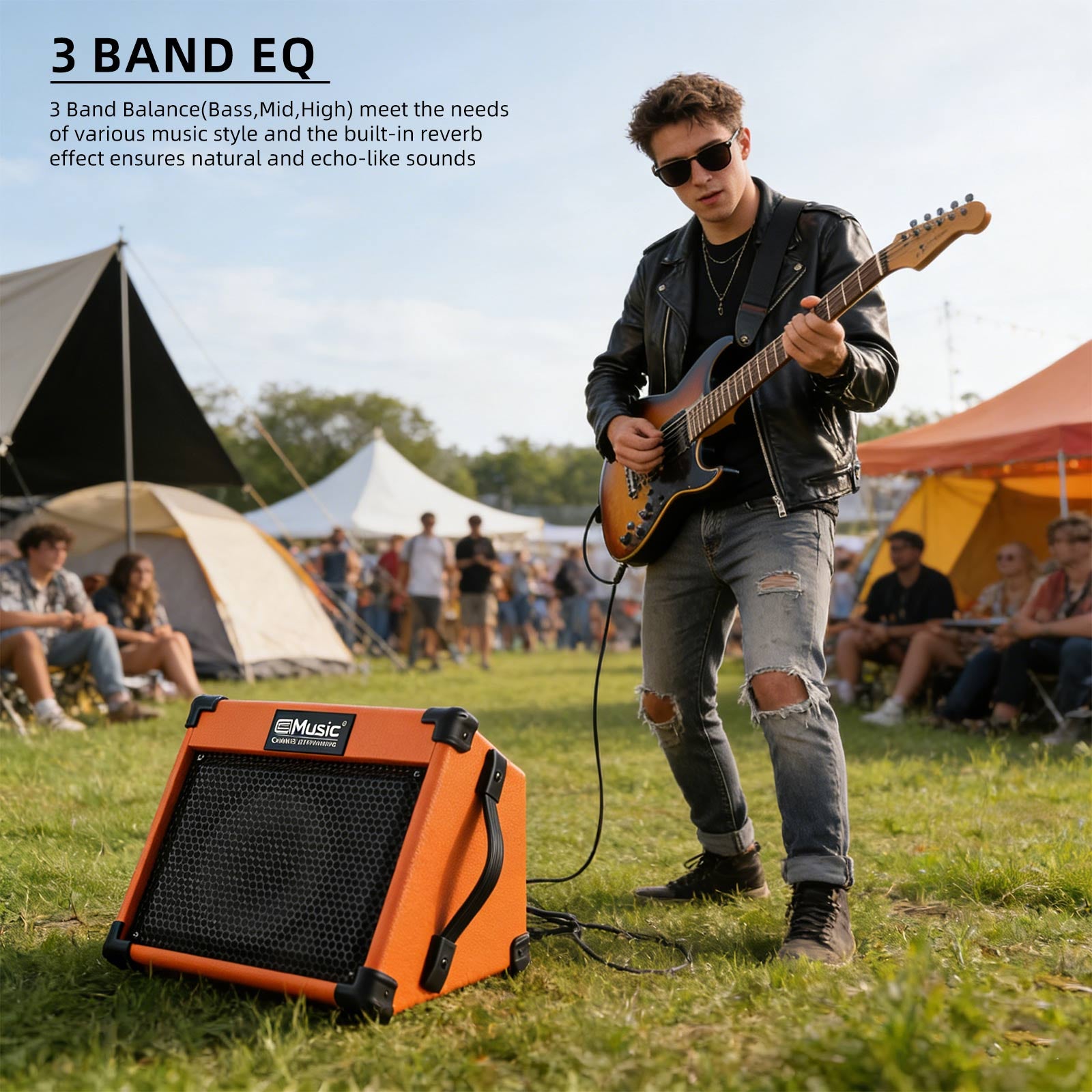 COOLMUSIC AC-20 Acoustic Guitar 20 Watt Amplifier