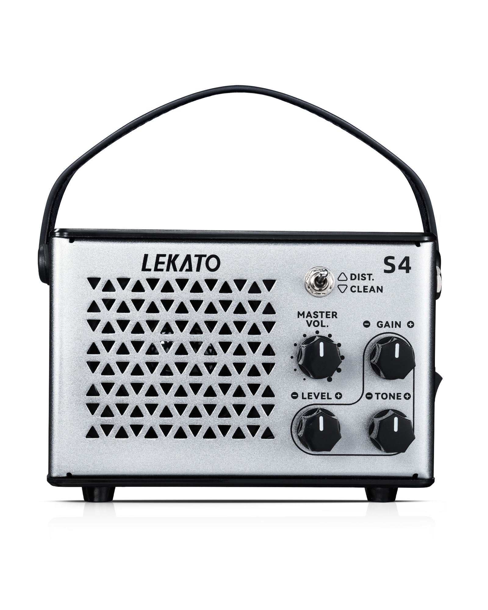 LEKATO Electric Guitar Amp 10W Clean Distortion Gain Control Bluetooth Rechargeable Amp