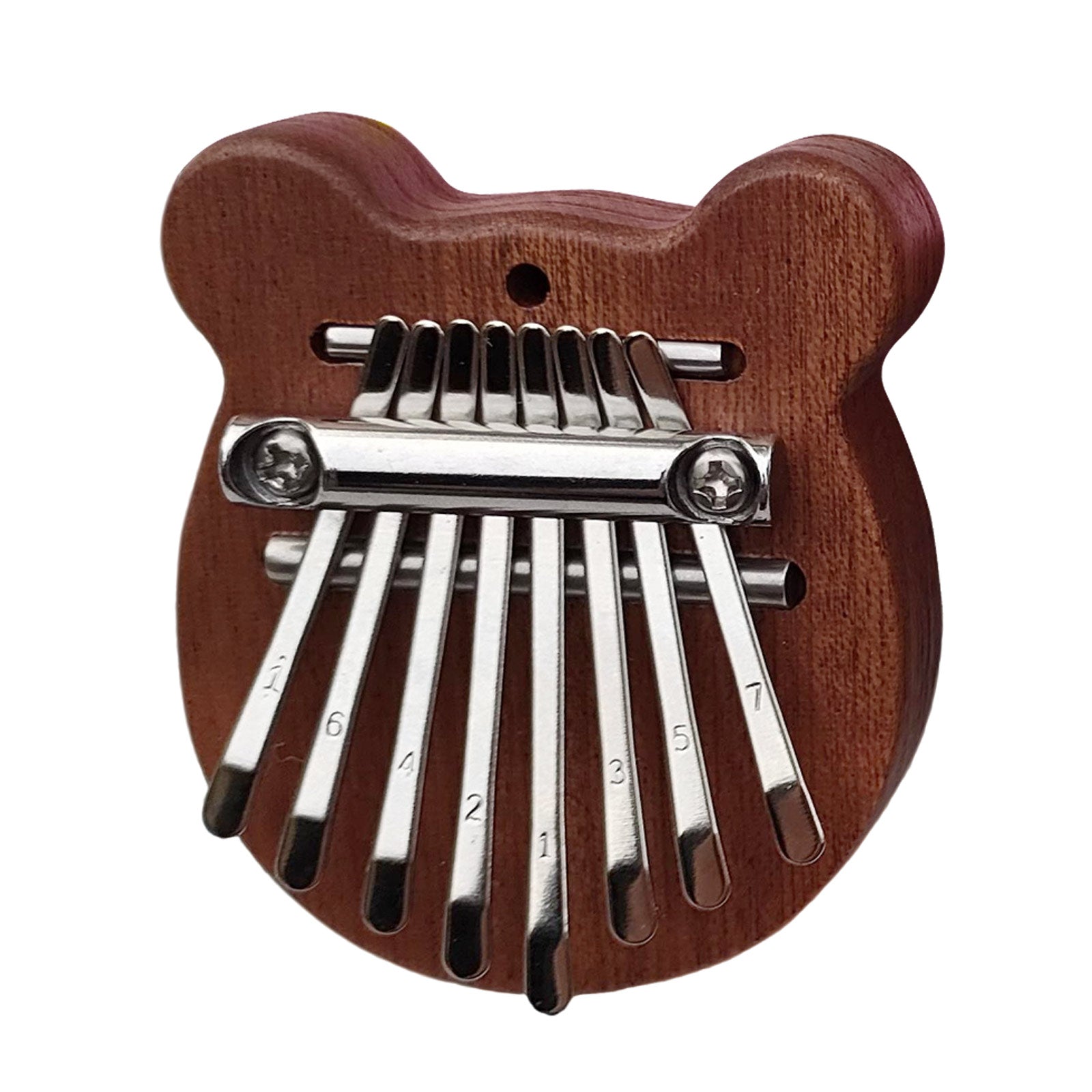 LEKATO Kalimba-Daumenklavier aus Holz mit 17 Tasten, Sonnenblume