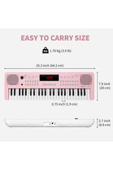 POGOLAB K140 49 Keys Mini Keyboard Piano 300 Rhythm