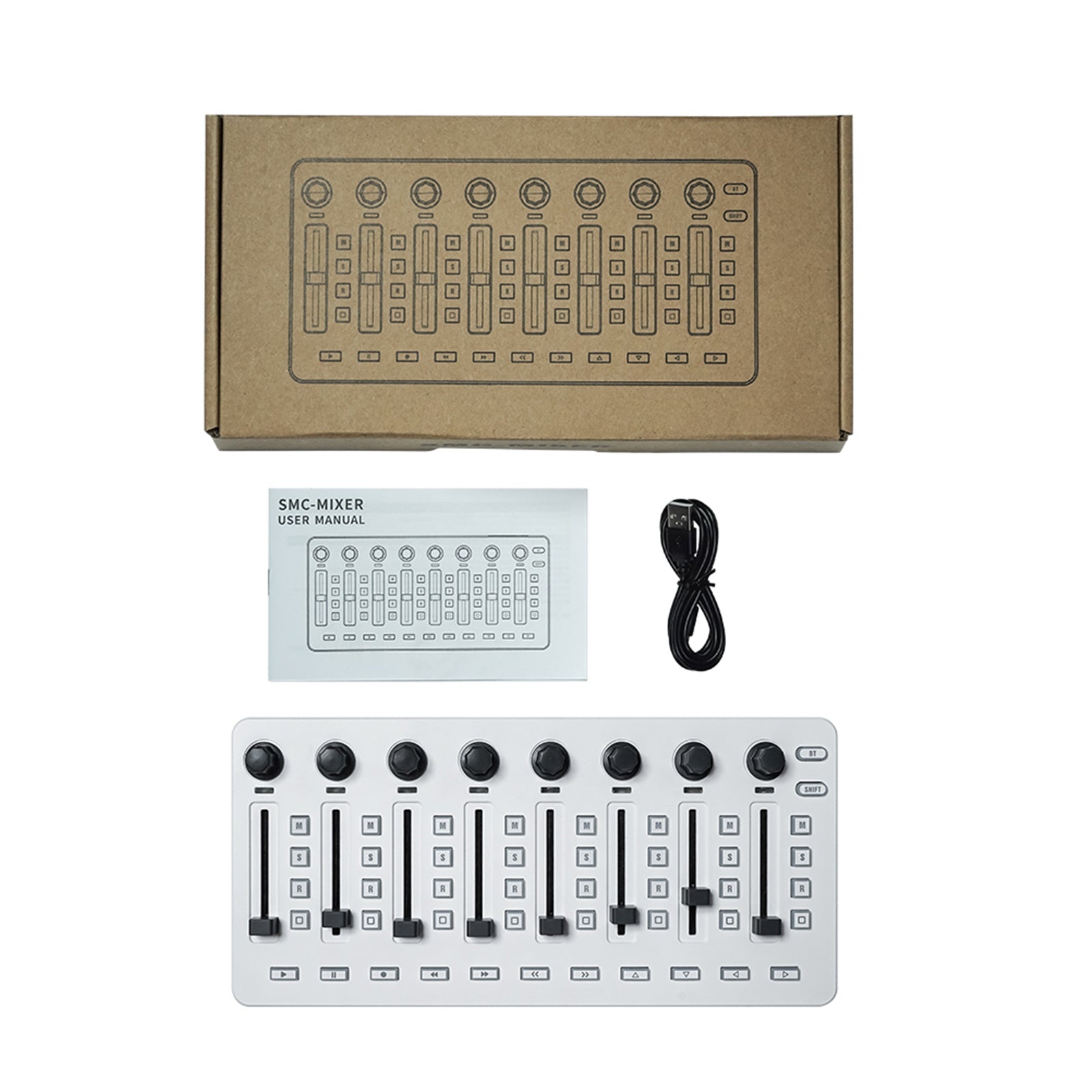 M-VAVE SMC-Mixer Wireless MIDI Controller Mixing Console