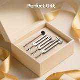 POGOLAB TF-01 Tuning Forks for Healing Set(128Hz, 256Hz, 512Hz)Sound Therapy Instrument