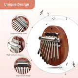 LEKATO Kalimba-Daumenklavier aus Holz mit 17 Tasten, Sonnenblume