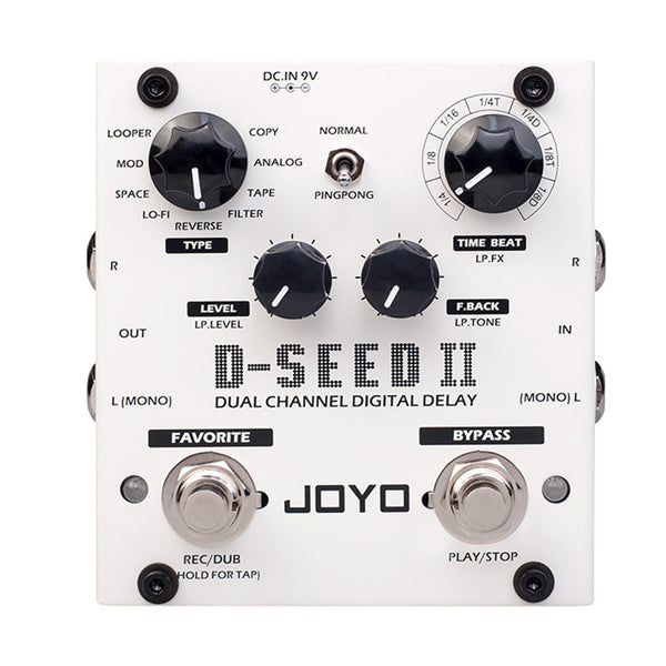 Joyo d-seed Digital Electric Guitar Stereo Delay Effect Pedal