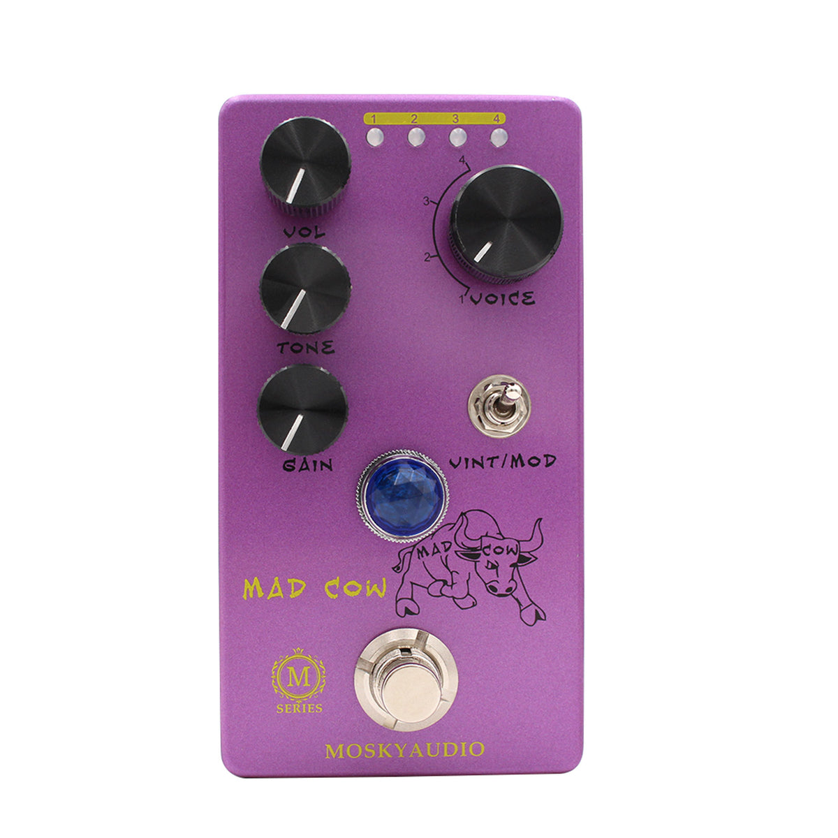 MOSKYaudio MAD COW Distortion Guitar Bass Effect Pedal