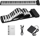 POGOLAB BR2388 Roll Up 88 Keys Electric Foldable Piano Keyboard