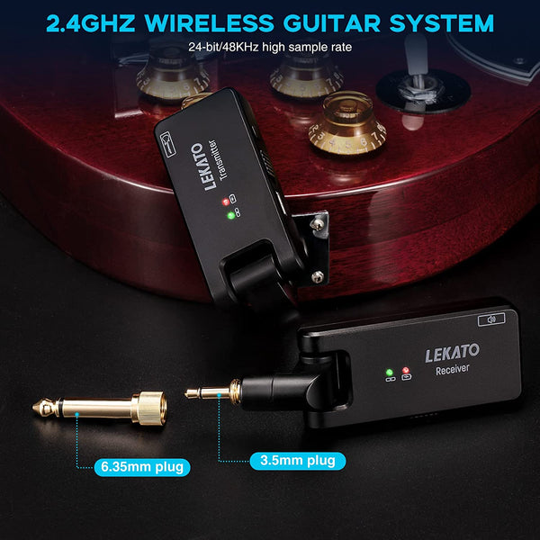 LEKATO WS-100 2.4G Wireless Transmitter Receiver System w/ Charging Box (Get $15 Coupon) - LEKATO-Best Music Gears And Pro Audio