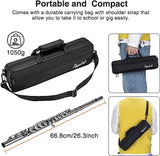 POGOLAB Flutes Closed Hole C 16 Keys Flute Case Kit for Beginner Advanced Player Instrument - LEKATO-Best Music Gears And Pro Audio