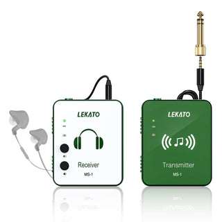 Buy green-transmitter-receiver-kit-new-release-in-2023 LEKATO MS-1 Wireless in-Ear Monitor System