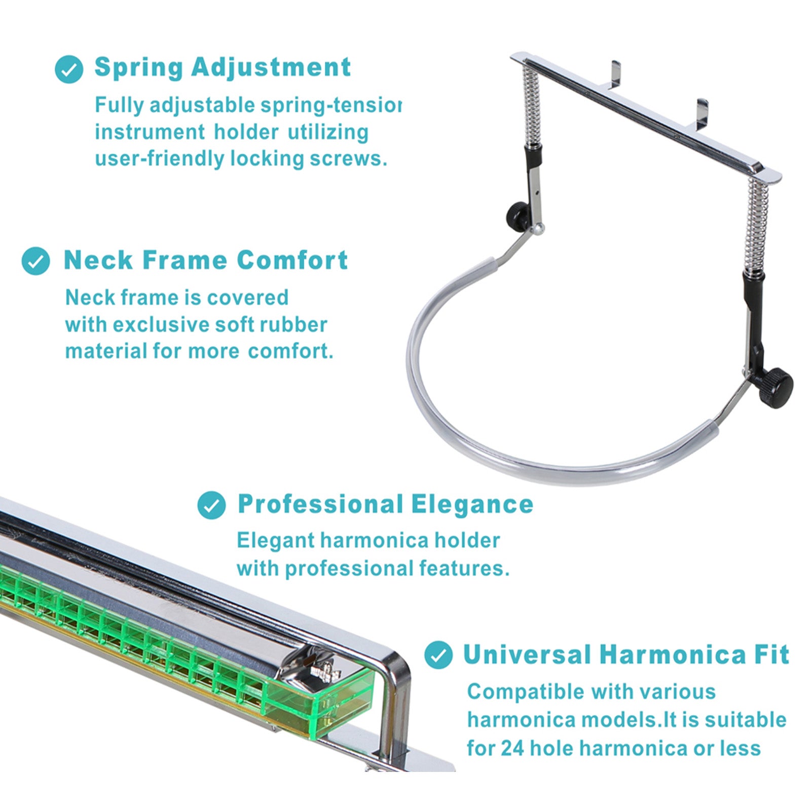 HH512 Neck Harmonica Holder Brace