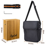 POGOLAB Portable Travel Cajon Drum Musical Hand Percussion Thick Wooden Box w/ Storage Bag - LEKATO-Best Music Gears And Pro Audio