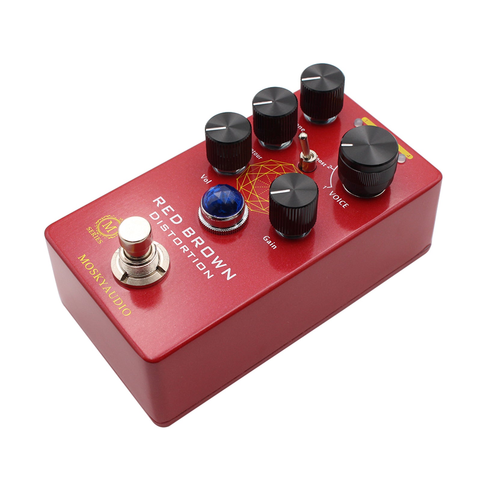 MOSKY Audio RED BROWN Distortion Guitar Bass Effect Pedal – LEKATO
