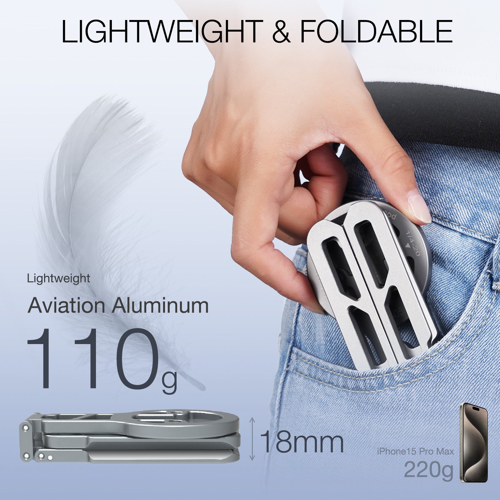 CAMOLO MG05 Tripod Mount Handle Smartphone Desk Stand