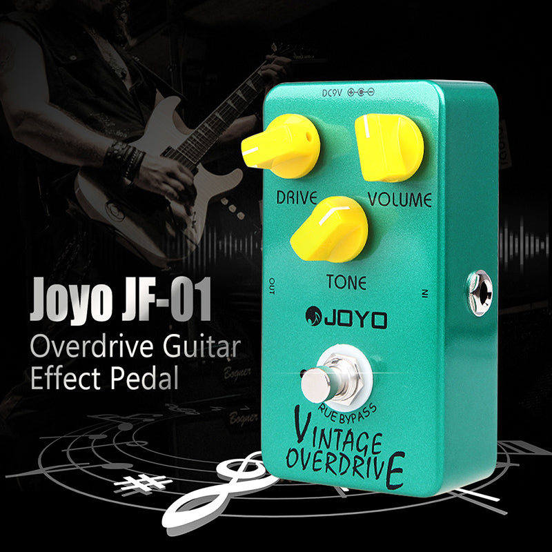 JOYO Vintage Overdrive Electric Guitar Effect Pedal True Bypass Classic Tube 9v - LEKATO-Best Music Gears And Pro Audio