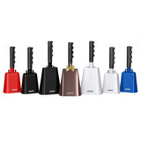 LEKATO 6.3" 8" 10" Steel Cowbell with Handle Cheering Bell for Sports Events Copper