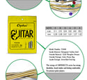 Orphee TX630 Guitar Strings Acoustic Guitar Strings 6 Strings Set Light 11-52 10 Pack