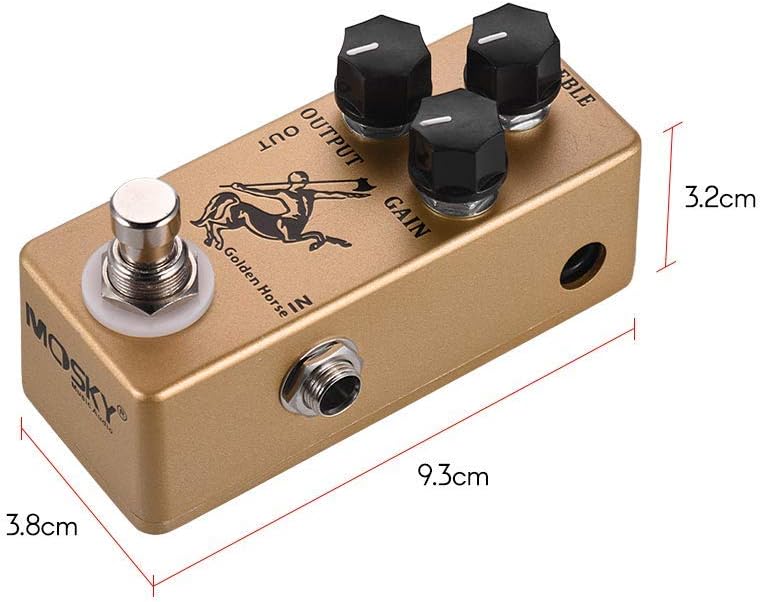 MOSKY Golden Horse Overdrive Boost Electric Guitar Effect Pedal with True Bypass