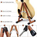 LEKATO LGS-10 Wood Guitar Stand A-Frame Folding