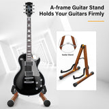 LEKATO LGS-10 Wood Guitar Stand A-Frame Folding