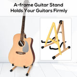 LEKATO LGS-10 Wood Guitar Stand A-Frame Folding