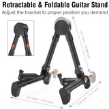 LEKATO Aluminium Guitar Stand Folding Retractable A-Frame for Bass Banjo Ukulele