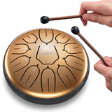 LEKATO 6" Tongue Drum 11 Notes C/D key(Buy 2 Get 10%)