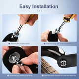 LEKATO Guitar Bass Strap Locks Super Button for Ukulele Electric Acoustic Guitar - LEKATO-Best Music Gears And Pro Audio