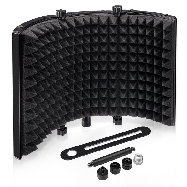 JAMELO Microphone Isolation Shield Mic Acoustic Sound Absorbing Foam - LEKATO-Best Music Gears And Pro Audio