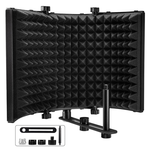 JAMELO Microphone Isolation Shield Mic Acoustic Sound Absorbing Foam - LEKATO-Best Music Gears And Pro Audio
