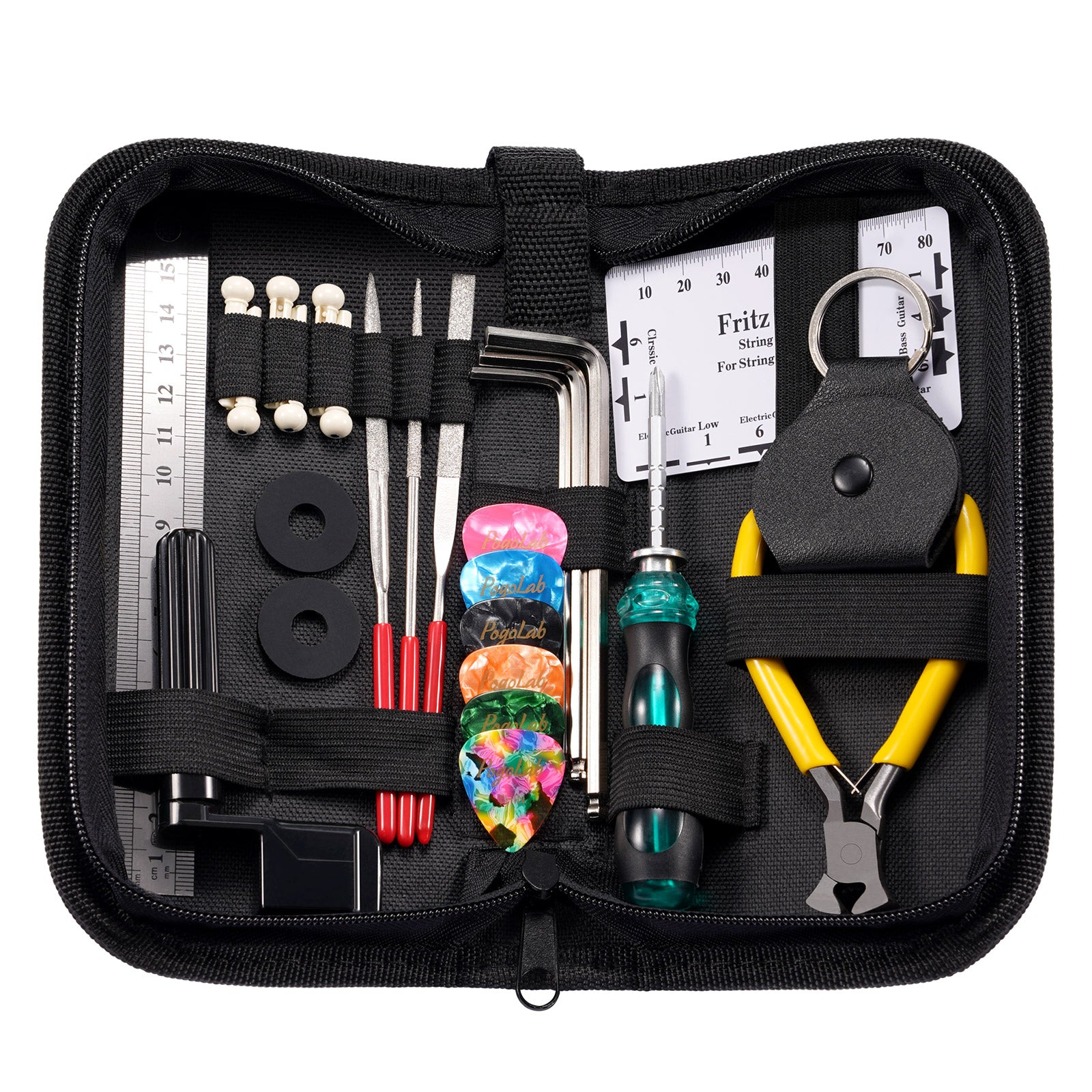 27pcs Guitar Care Cleaning Repair Tool Kit Luthier Setup Maintenance Tools Set