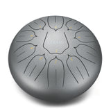 LEKATO 10" Steel Tongue Drum 11 Notes D Major Beginner Meditation Yoga