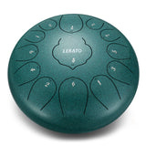 LEKATO 12" Steel Tongue Drum 13 Tones C Key Beginner Meditation Drum