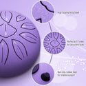 LEKATO Steel Tongue Drum 6 Inch 11 Notes C Key Beginner Zen Drum Meditation Yoga