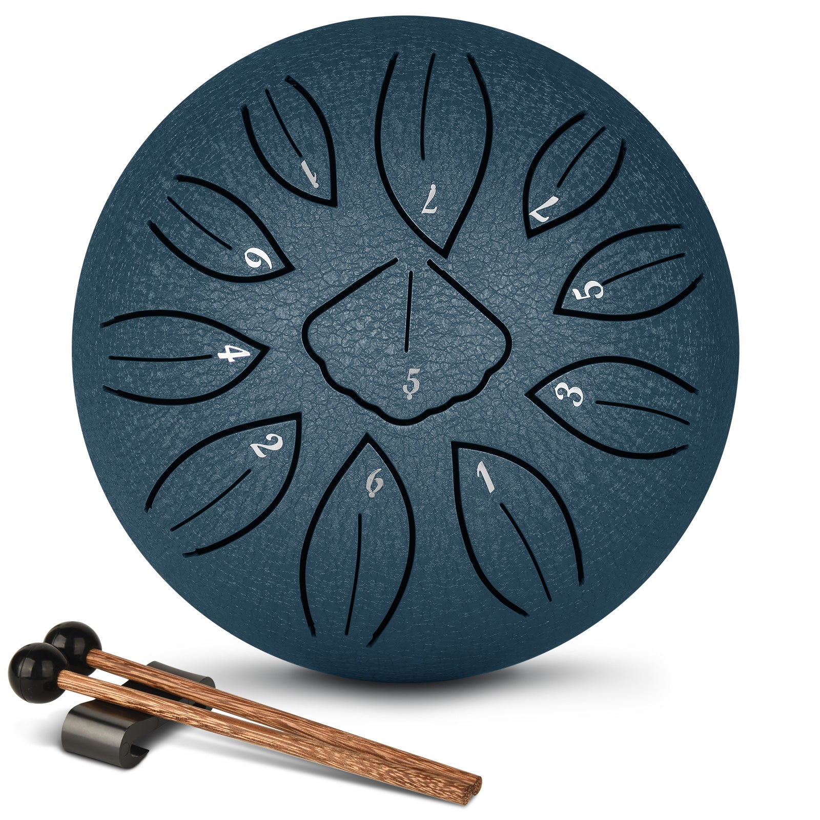 LEKATO 6" Tongue Drum 11 Notes C Key Percussion Zen Meditation Yoga Gift